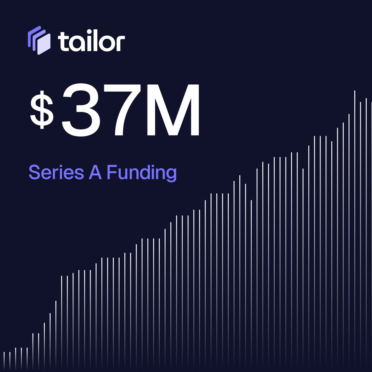 🎉 Tailor has raised $37M in total Series A funding!

We’re grateful to our team, customers, and investors for helping us reach this milestone and believing in our mission to reimagine ERP as headless, composable, and ready for change.

Tailor empowers operators to:
🟪 Automate