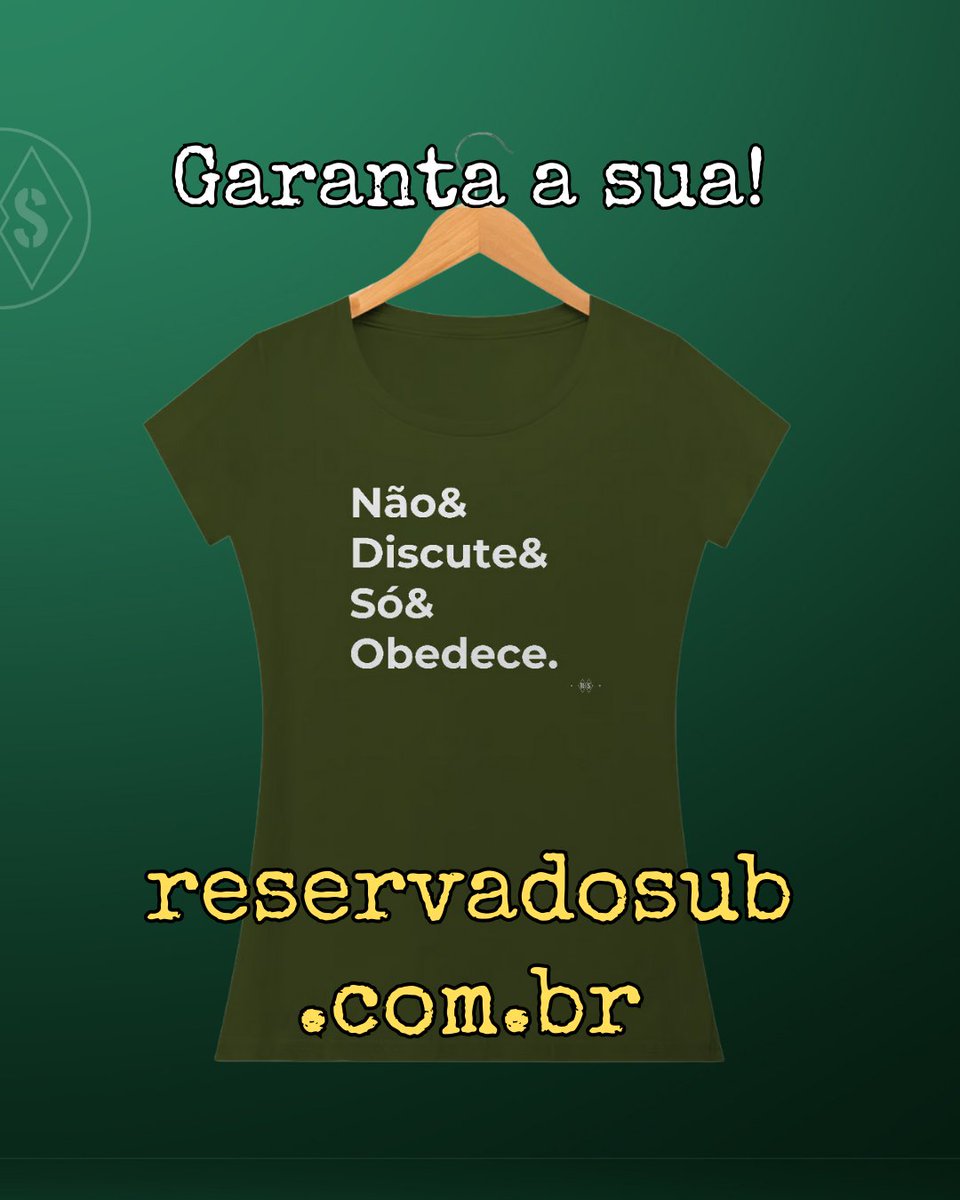 areservadosub's tweet photo. Baby Long Não&amp;Discute. 
Visite a Nova Coleção masculina e feminina da Reserva do Sub. Estampas exclusivas em produtos de alta qualidade! Tá esperando o quê? Bora, é no Hop!
https://t.co/Y3B7LoMJlm
#Militares #bushcraft #SelfDefense https://t.co/wWEKSDxFg1