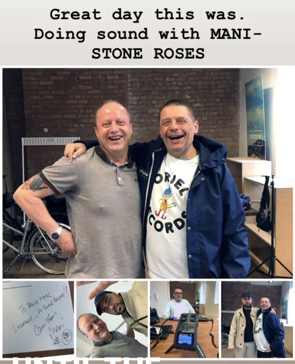 I only met Mani briefly doing some sound work for film. We had a laugh and I met his wife. We spoke about Northern Soul and House Music. He said I was ‘a sound bloke’. (Because I was a sound man that day lol). 
Rest in peace mate. ☮️🙏💜