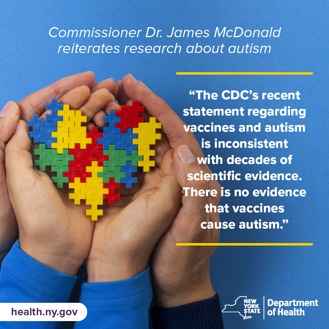 HealthNYGov's tweet photo. .@NYHealthCommish: “This issue has been studied thoroughly for many years by experts around the world. What is clear is that vaccine-preventable diseases cause serious illness, hospitalization and death.” The statement: https://t.co/K8kwrnVa0J https://t.co/wka2ErzMTL
