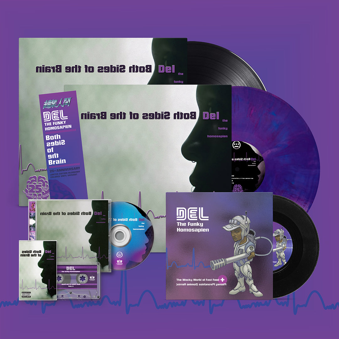 DelHIERO's tweet photo. The 25th Anniversary of “Both Sides Of The Brain” 🧠 Limited deluxe vinyl includes signed and numbered obi strip + bonus 7" with an unreleased track and a remix🤘🏾 https://t.co/NV0RPbYikU