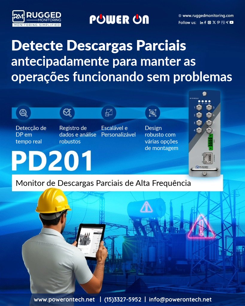 egbonfim's tweet image. Descubra como o PD201 pode ajudar a monitorar suas operações e evitar interrupções não planejadas. Detecte descargas parciais antes que se tornem problemas. Saiba mais aqui: wix.to/hrYawmG #partialdischarge #conditionmonitoring #powersystems #poweron