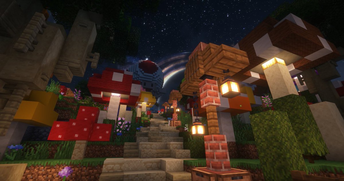 Dogcraftnet's tweet photo. Showing off this Mario-inspired base — because apparently, the minecrafter building skills needed a *1-Up* 🍄✨
📸: Tankkiler123
#dogcraft #builds https://t.co/2RjjJOizAj