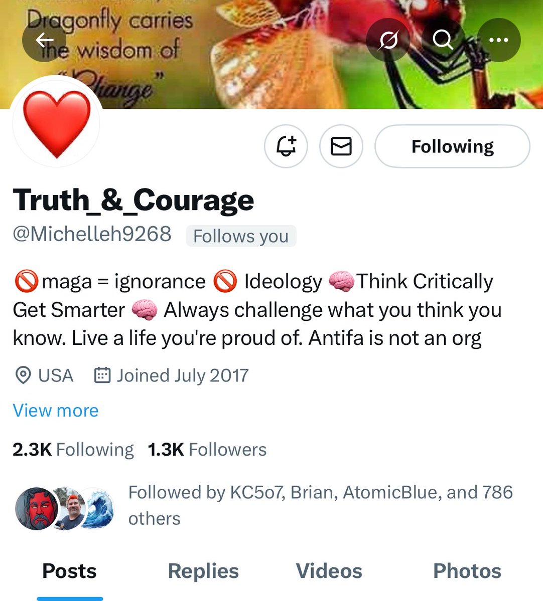 FAM, Next up is our Resister Friend ⁦<a href="/Michelleh9268/">Truth_&_Courage</a>⁩ Can you help us out? 
#StrongerTogether🗽
#TheFAM
🇺🇸🌊✌🏾🙏🏾

Co-Booster ⁦<a href="/don__smart/">Don smart</a>⁩ 😎
(Great Follow)👍🏾