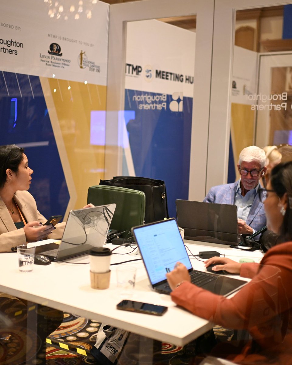 Let’s be honest — legal conferences move fast. &amp; attendees need a space to actually 𝘨𝘦𝘵 𝘵𝘩𝘪𝘯𝘨𝘴 𝘥𝘰𝘯𝘦.

That’s where our MTMP Meeting Hubs came in — &amp; wow, did they deliver. 🙌 From debriefs after powerful sessions to catching up on emails — these hubs were buzzing.👏