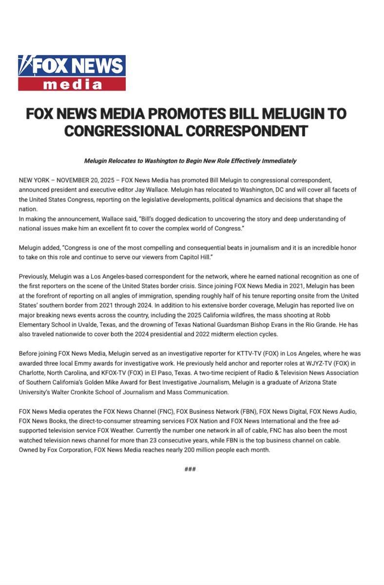 BillMelugin_'s tweet image. Personal update! Excited to announce that I’ve moved to Washington D.C. where I’ll be taking on a new role with @FoxNews as a Congressional Correspondent covering Capitol Hill! Thrilled to join the team here &amp;amp; I’m ready to get to work!
