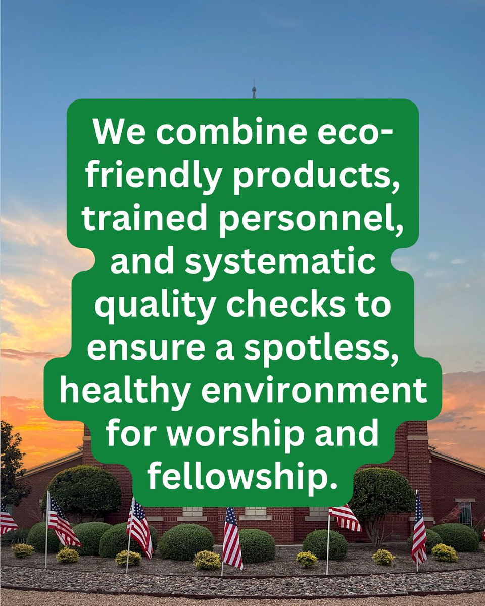 DeltaJanitorial's tweet image. A clean church reflects care and faith in action.
Our S.M.A.R.T. Church Cleaning System keeps sanctuaries spotless and ready for worship.
#FaithInAction #CleanChurch #DeltaDifference