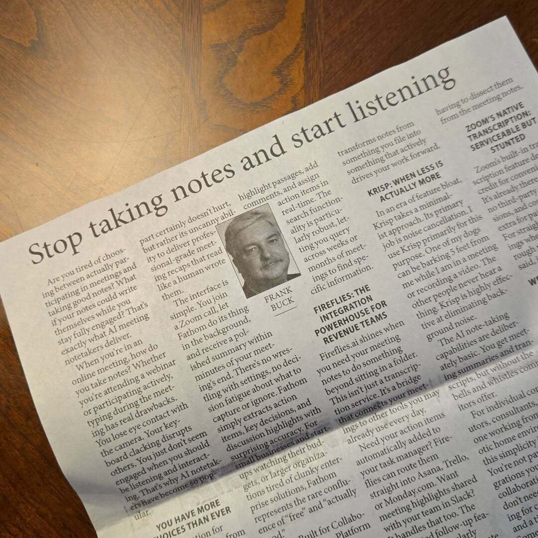 DrFrankBuck's tweet image. This week&apos;s newspaper column. You can also read about the @Evernote AI Meeting Notetaker here: ift.tt/hEKa0Hy #evernote #digitalnotes #meetingnotes #if
