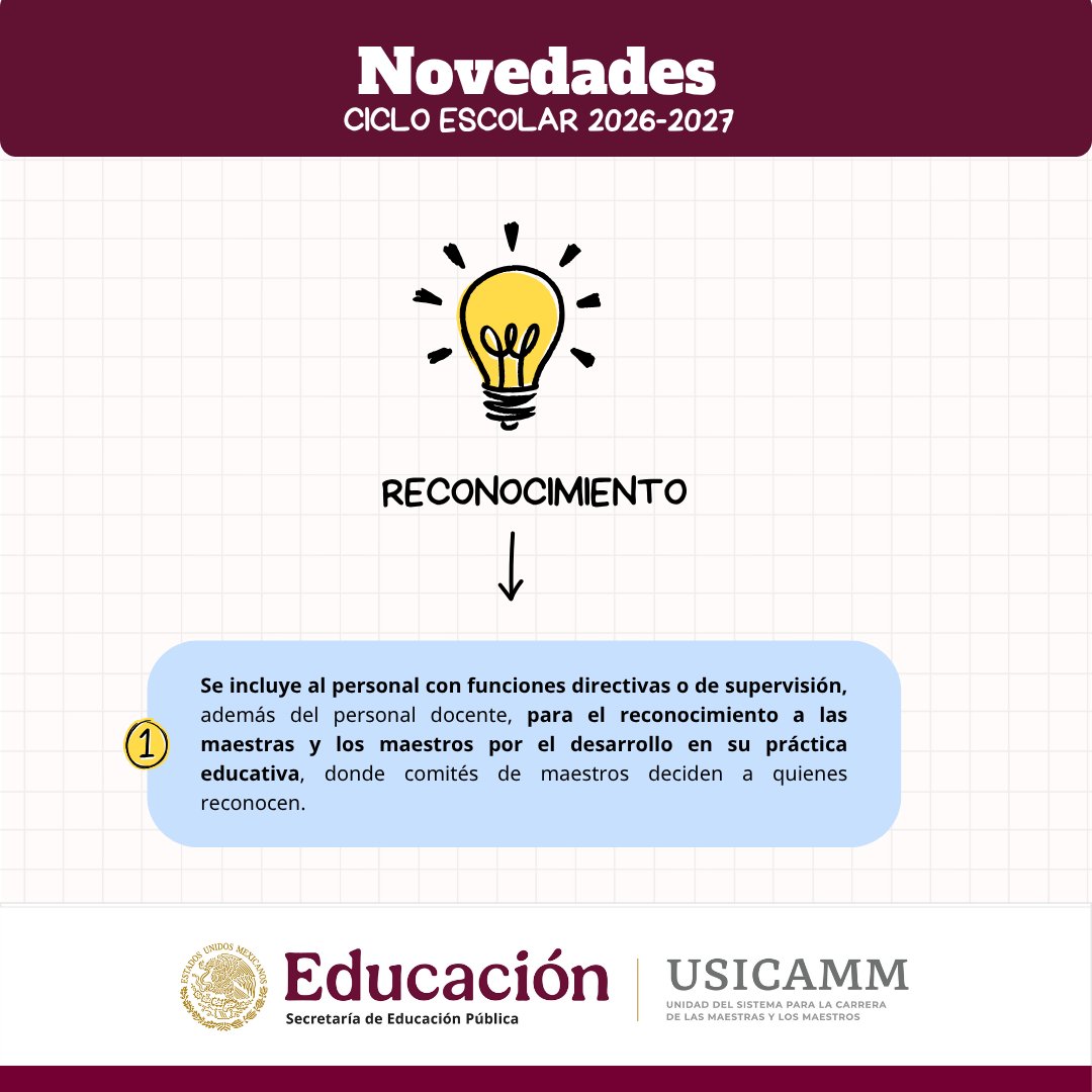 USICAMM_OFICIAL's tweet photo. 💡¿Ya detectaste las novedades en los acuerdos de los procesos del ciclo escolar 2026-2027?

Aquí te las decimos🧏🧐

1/2 https://t.co/MZLieBQ4HB