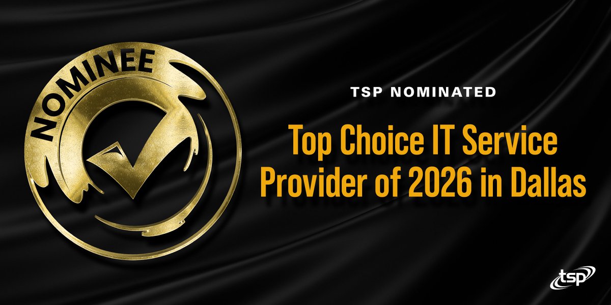 myTSPnet's tweet image. We&apos;re proud to announce that TSP has been nominated for the Top Choice IT Service Provider of 2026 in Dallas. Voting for Dallas&apos; Top IT Service Provider is now open, and you may cast your vote here: na2.hubs.ly/H028F-t0

#mytsp #itsupport #itstaffing #itsolutions #itservices