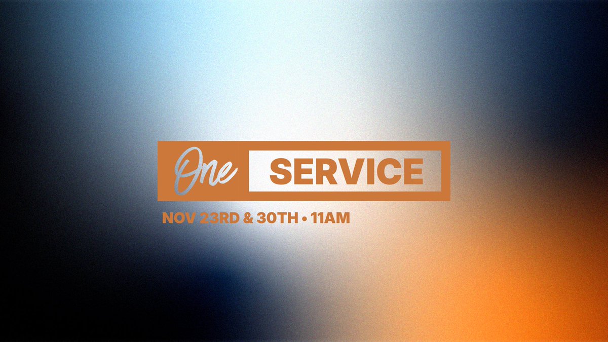 CedarHtsChurch's tweet photo. For the next two weeks, we will only have one Sunday service at 11 a.m. https://t.co/deRopMA3W2