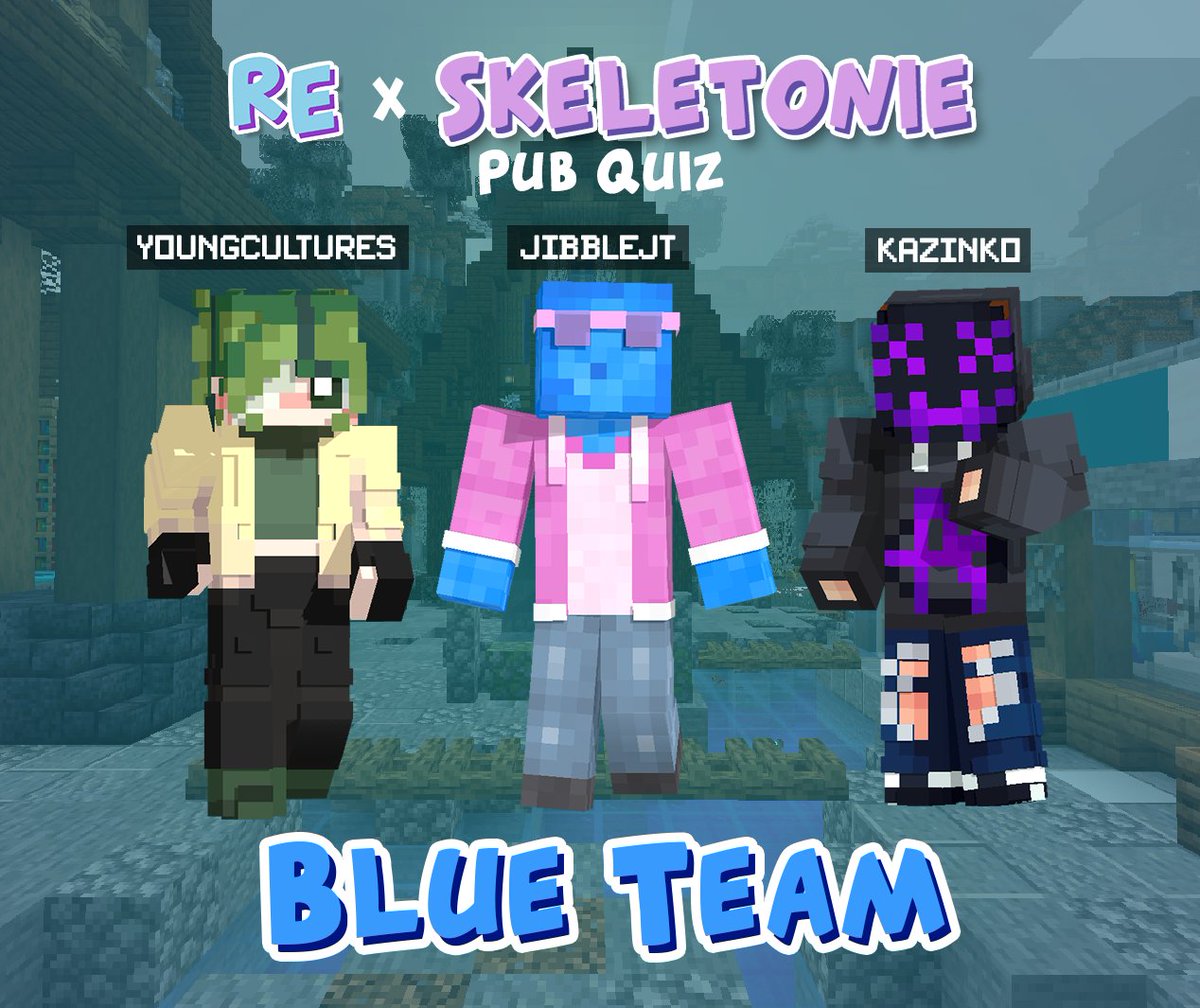 and now, for the final team of this weekends Pub Quiz...

<a href="/lostallmeaning/">lex 🦌</a>, <a href="/JibbleJT/">JibbleJT</a> and <a href="/kazoinko/">kaz</a> are the Blue Team

Find out if they can be on a roll with answering this Saturday!!