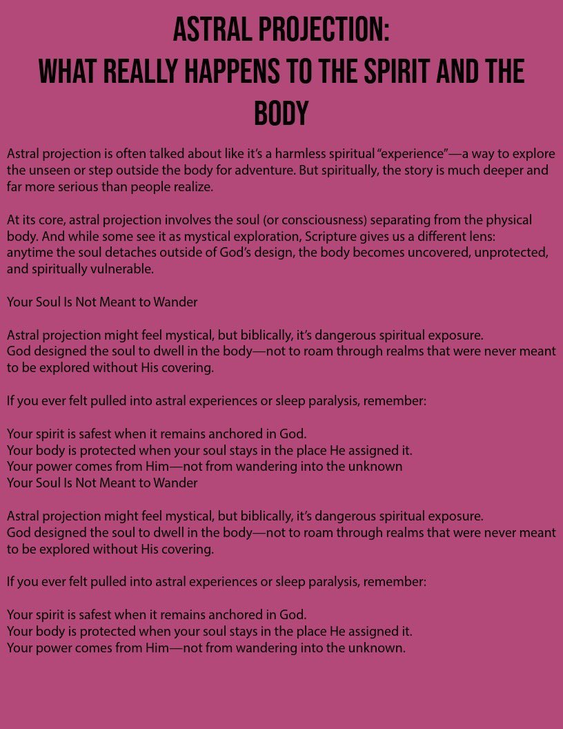 sherleyflorival's tweet photo. Astral Projection: What Really Happens to the Spirit and the Body

#sherleyflorival #hddenmagazine #followformore #nechangepas #letthehiddenthingsbemademanifest #spiritualwarfare #tylerwhatwereyoulookingfor #mygodisamightygod #Novemberissue #hddennomore https://t.co/Y2PzldAfJr