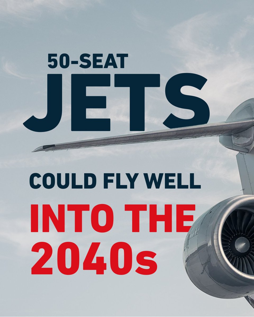 ATR says 50-seat regional jets are retiring soon, but most are built for 60,000–80,000 cycles, meaning they have many years of life left. Get all the facts on WINGSPAN. Link in bio.
 
#MHIRJ #CRJSeries #RegionalAviation #RegionalJets #MHIRJInsights #AviationEconomics