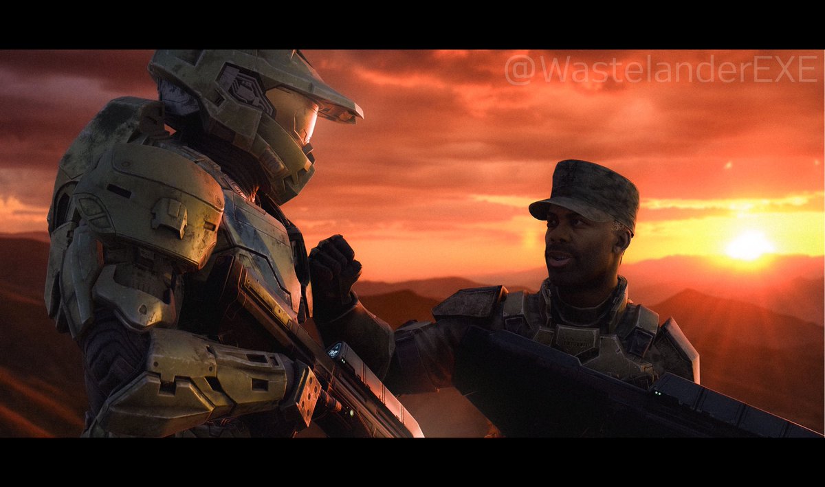 "The day ain't over yet. Let's go see what you big green giants are made out of!"

Package/FuD helmet by <a href="/Chunch7275/">Chunch</a> !

#Halo #HaloInfinite #HaloCampaignEvolved #SgtJohnson #MasterChief #HaloSpotlight