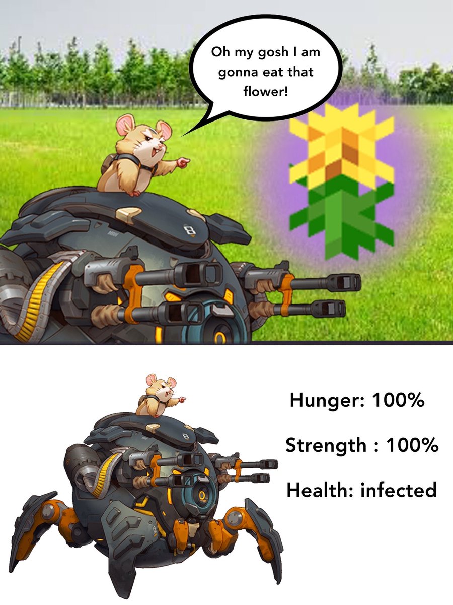 CrocodileSad's tweet image. Overwatch 2 infection AU..very scary