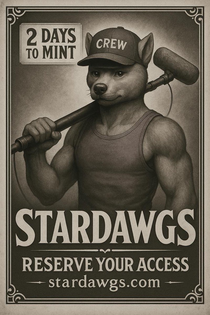NiftysWorld's tweet image. 2 days to go and the Dawgs are owning the moment.
@StarDawgs have the lights, the fans, and the fame… all that’s missing is you.
🎬 The most cinematic mint in Web3 history is about to begin.

👉 Set Your Reminder → x.com/darcydonavan/s…

@darcydonovan @incomeisland
#StarDawgs…