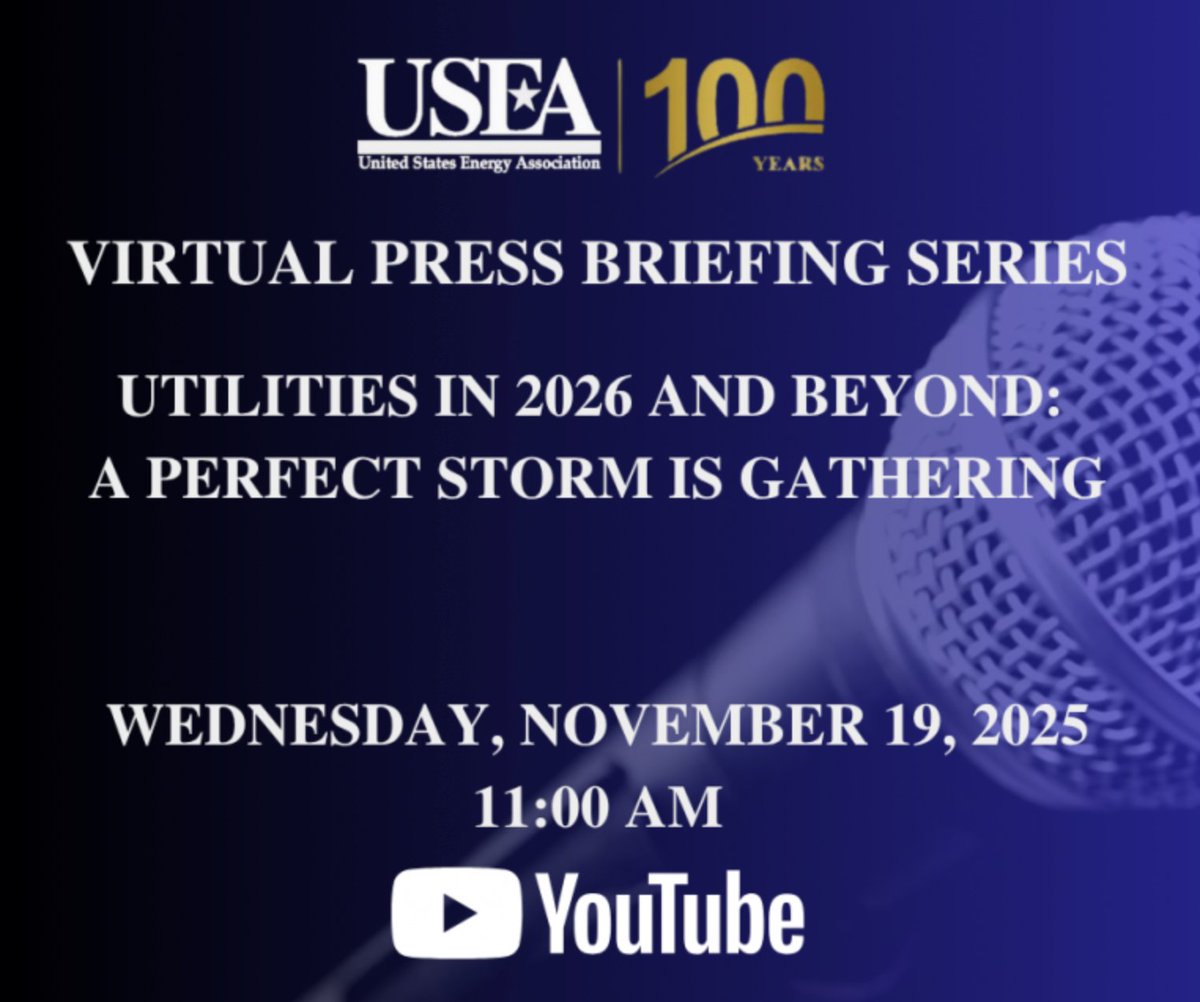 Yesterday, LPPC President <a href="/EnergyFalcone/">Tom Falcone</a> joined energy leaders to discuss the unprecedented challenges facing our nation's electric grid in <a href="/USEnergyAssn/">U.S. Energy Association</a>'s latest virtual briefing, Utilities In 2026 And Beyond: A Perfect Storm Is Gathering. 
 
Much of the discussion centered on