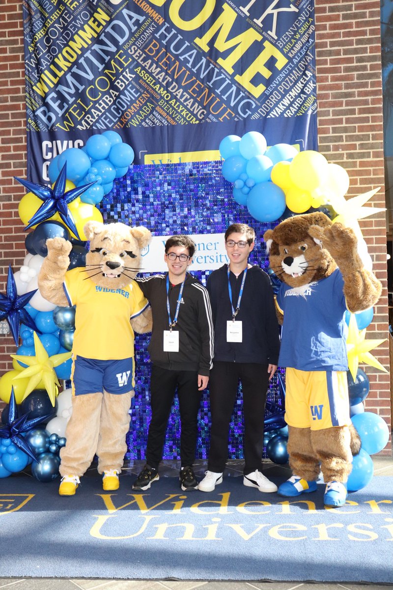 Widener Day was a success! Always a great time getting to meet potential new students and showing what being apart of the Pride is all about💙🦁✨#widenerday #collegedecisions #partofthepride #widenerclassof2029 #classof2029