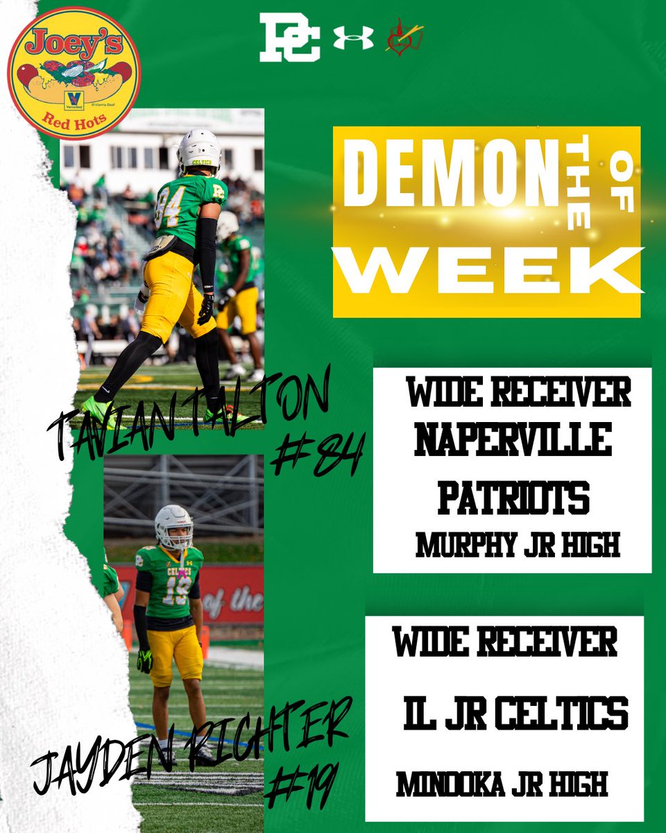 Congratulations to our Week 12 award winners!

#TheCelticStandard☘️