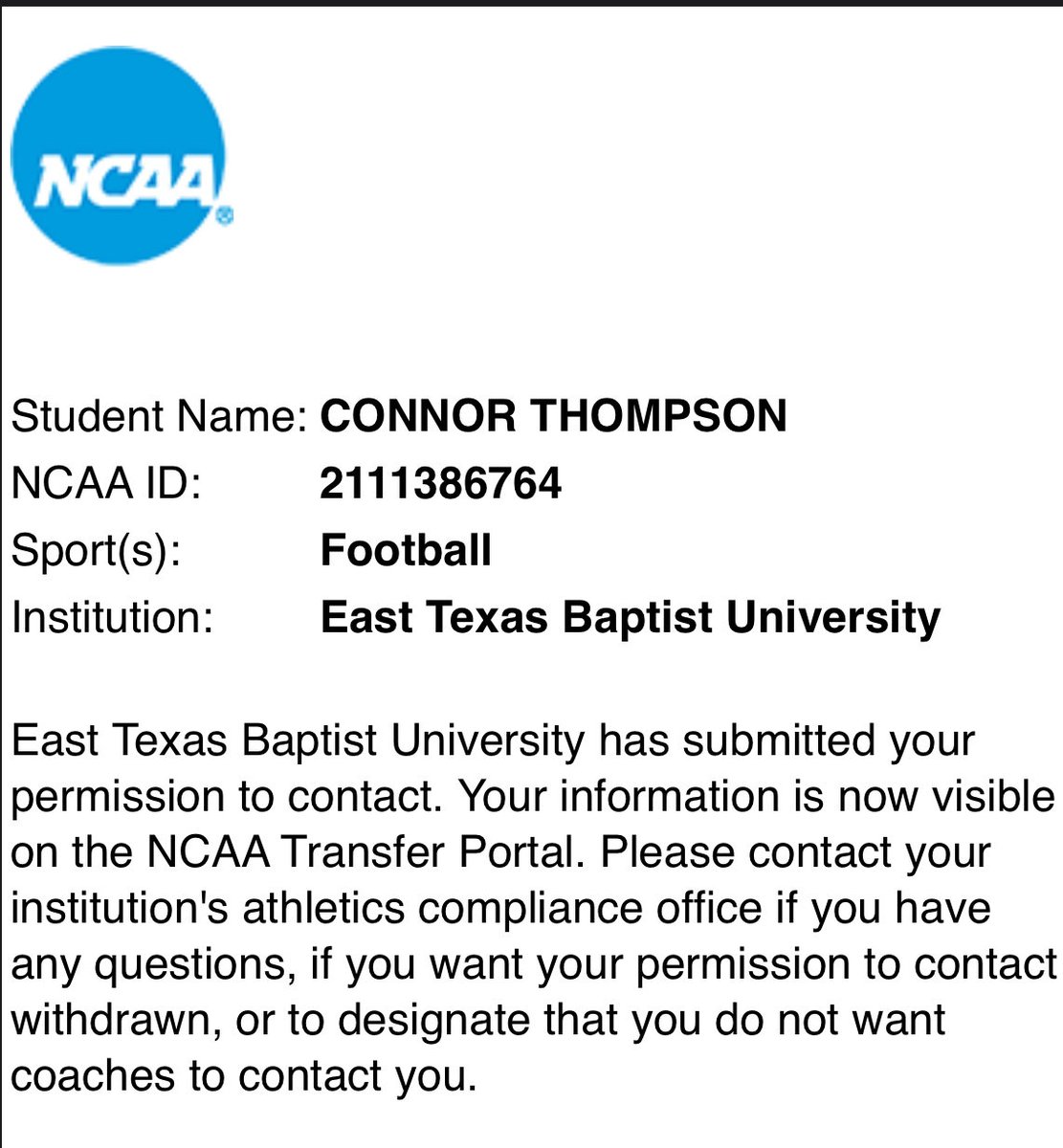 Connor Thompson tweet media