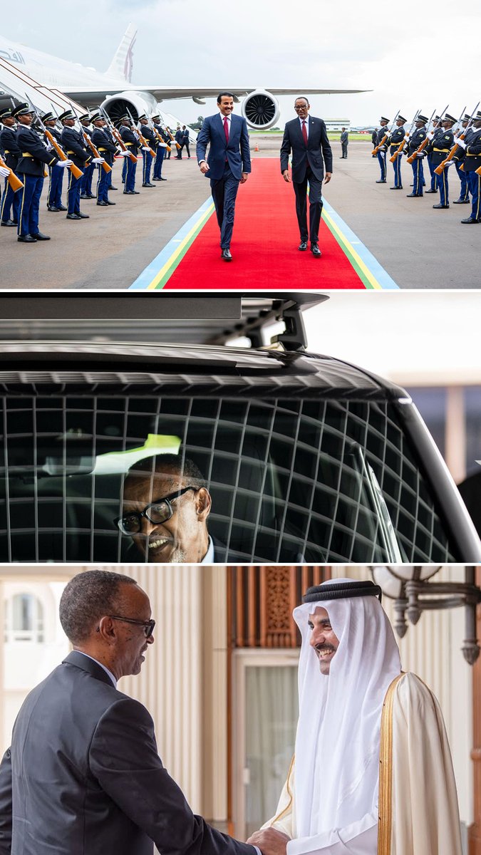 NuruFreddy's tweet photo. Strength in partnership. Rwanda welcomes His Highness Sheikh Tamim bin Hamad Al Thani. @TamimBinHamad

Click to view. 👇 https://t.co/3Gp6EsK1Sj