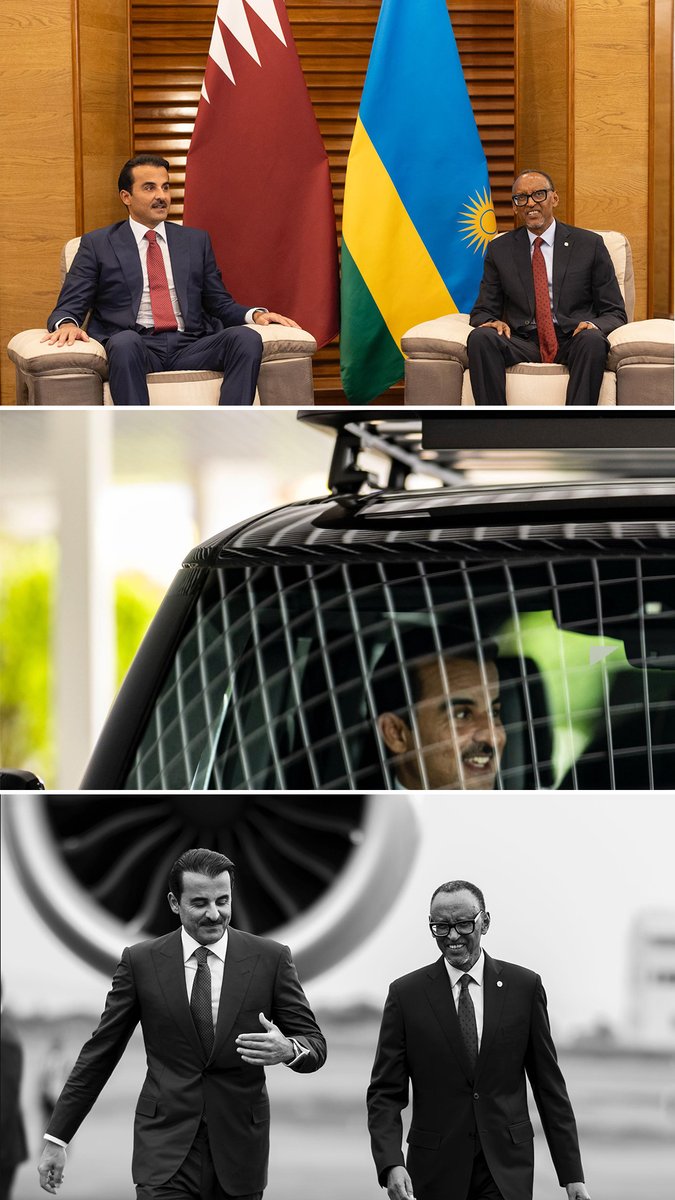 NuruFreddy's tweet photo. Strength in partnership. Rwanda welcomes His Highness Sheikh Tamim bin Hamad Al Thani. @TamimBinHamad

Click to view. 👇 https://t.co/3Gp6EsK1Sj