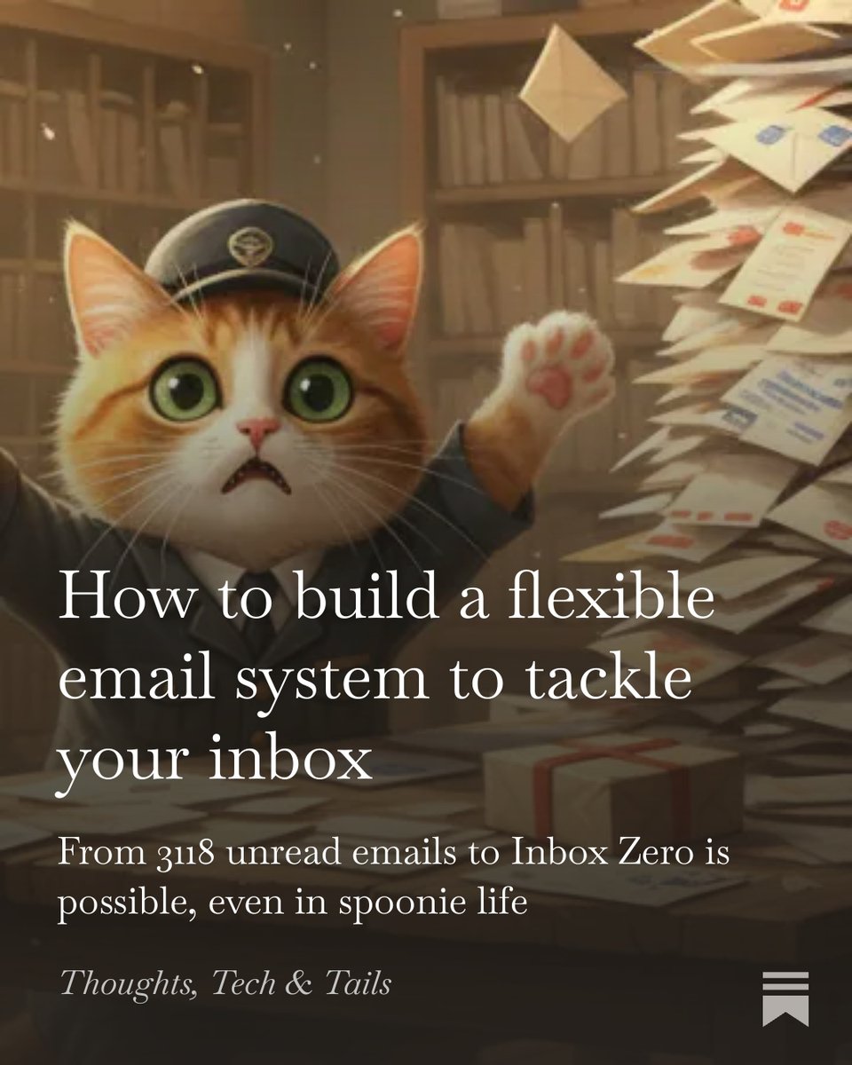 Mireille005's tweet photo. How to build a flexible email system to tackle your inbox, spoonie or not
https://t.co/JxC4quzRKS https://t.co/krGEPJtnBf