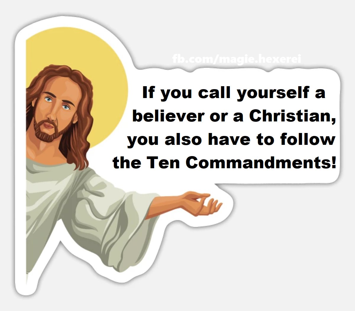 magieundhexerei's tweet photo. #Jesus: If you call yourself a #believer or #Christian, you also have to follow the #TenCommandments! ❣️
#MAGA #Republicans #cult #sect #MAGAcult #hate #discrimination #racism #extremism #fascism #MakeLoveNotHate/#War #love #light #peace #Christ #Christmas
https://t.co/7aiXh6tdJX https://t.co/wOqXV9tg5r