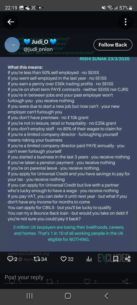 ExcludedFighter's tweet photo. @davostwatos @Admiral_JKirk @ExcludedUK Before you make false accusations davostwatos attached is many of the categories of people like @ElliePhillipsUK who were deliberately shut out of the support schemes as  TAXPAYERS

With the #ExcludedUK now paying back what we didn’t get, we demand Parity.
https://t.co/tIgoG2Qt4S https://t.co/lhxgbABlwC