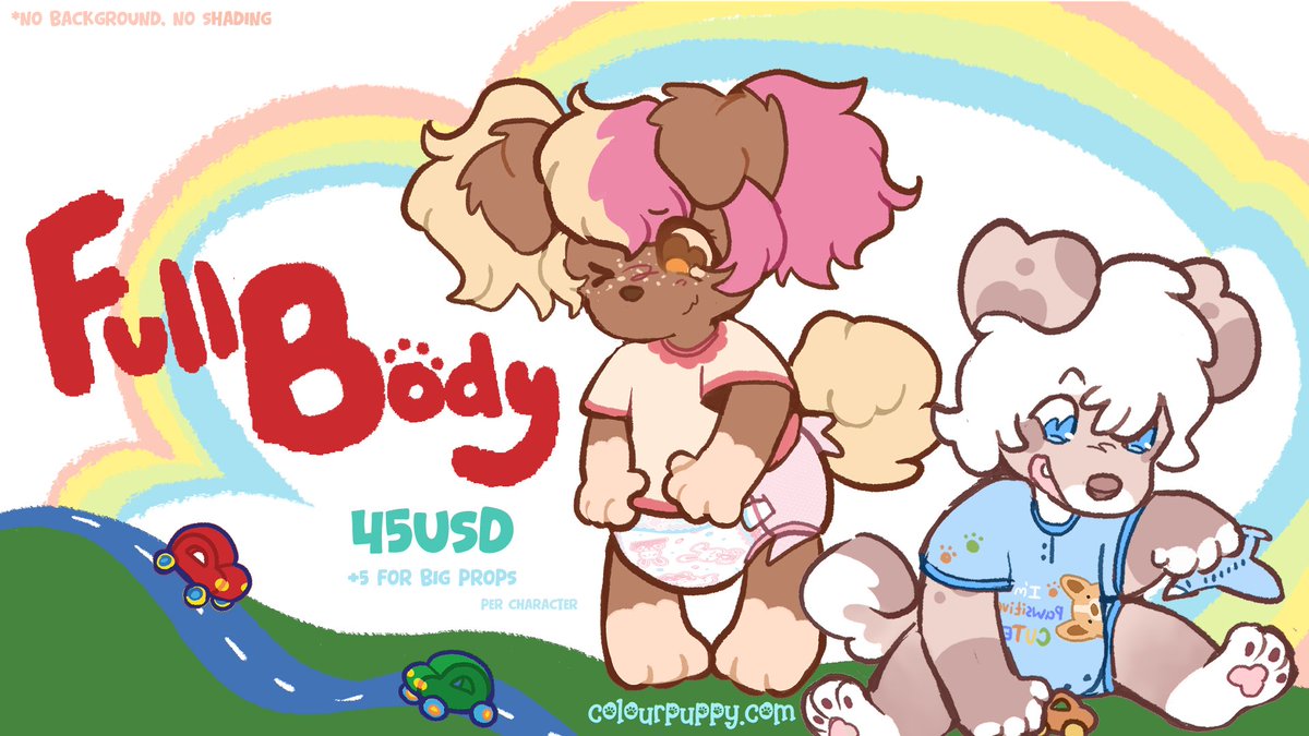colourpuppys's tweet image. commissions are OPEN! 🌈 
✨debuting new prices and new price sheet!  
interested in something? dm or comment! 💕

(turn-around-time is 2-8 weeks!)