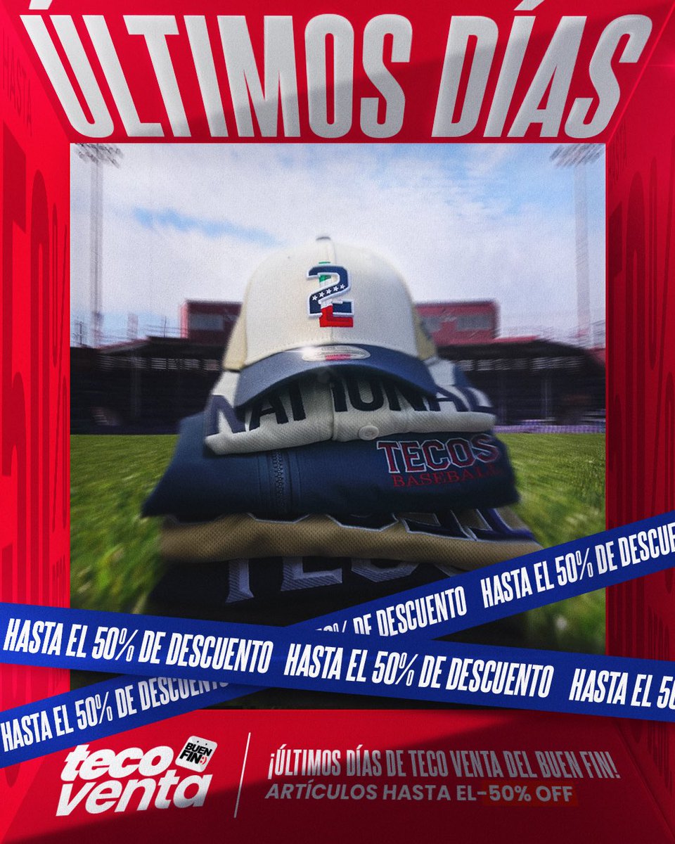 LaredosTecos's tweet image. Vístete con los colores de los #Tecos😎

Este jueves 20 y viernes 21 aprovecha los descuentos de hasta 50% en jerseys de juego, chamarras, gorras y diversa mercancía oficial del equipo de la frontera.

Te esperamos de 12PM a 6PM en oficina del Club en el Parque La Junta🏟️