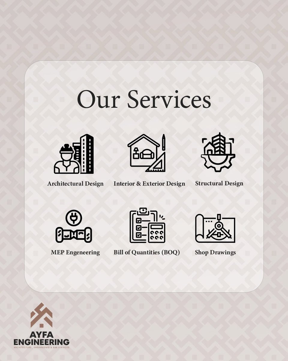 AyfaEngineering's tweet image. 𝗖𝗼𝗻𝘀𝗶𝘀𝘁𝗲𝗻𝘁, 𝗱𝗲𝗽𝗲𝗻𝗱𝗮𝗯𝗹𝗲 𝗲𝗻𝗴𝗶𝗻𝗲𝗲𝗿𝗶𝗻𝗴 𝘀𝗲𝗿𝘃𝗶𝗰𝗲𝘀 —𝗮𝗹𝘄𝗮𝘆𝘀 𝗿𝗲𝗮𝗱𝘆.
𝗪𝗲 𝗲𝘅𝗲𝗰𝘂𝘁𝗲 𝗮𝗹𝗹 𝘄𝗼𝗿𝗸𝘀 𝗮𝗰𝗰𝗼𝗿𝗱𝗶𝗻𝗴 𝘁𝗼 (𝗦𝗕𝗖, 𝗜𝗕𝗖, 𝗔𝗦𝗖𝗘, 𝗡𝗙𝗣𝗔)&amp;amp; 𝗶𝗻𝘁𝗲𝗿𝗻𝗮𝘁𝗶𝗼𝗻𝗮𝗹𝗹𝘆 𝗿𝗲𝗰𝗼𝗴𝗻𝗶𝘇𝗲𝗱 𝘀𝘁𝗮𝗻𝗱𝗮𝗿𝗱𝘀.