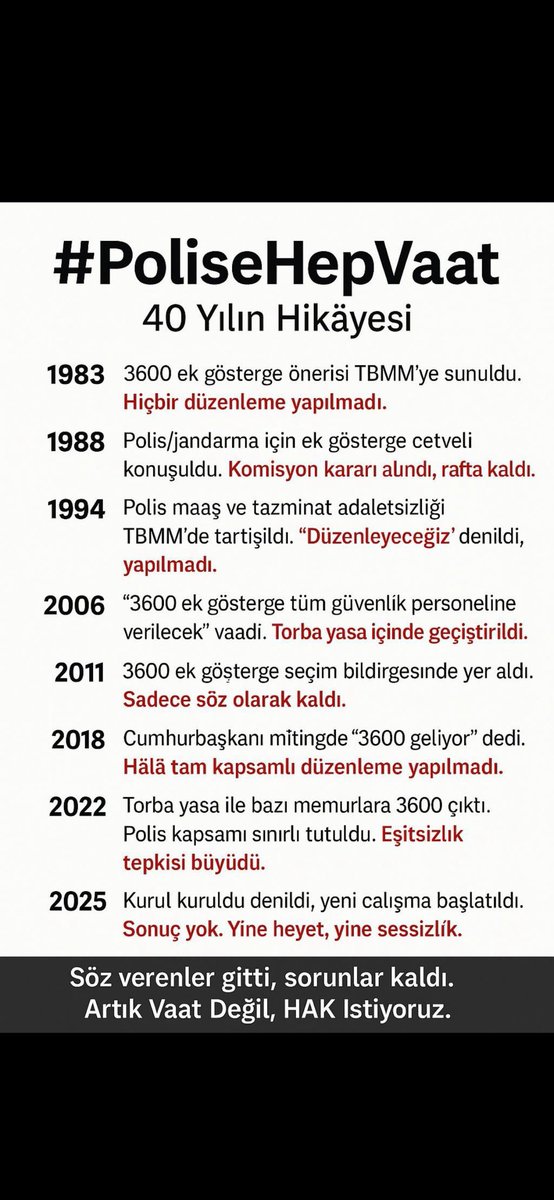 polissorunlar's tweet photo. Milyonlarca tweet atıldı aradan aylar geçti.. ama sorunlarımız için hala bir çözüm getirmedeniz #PolisiOyalamayın https://t.co/25UtMgi5Bq