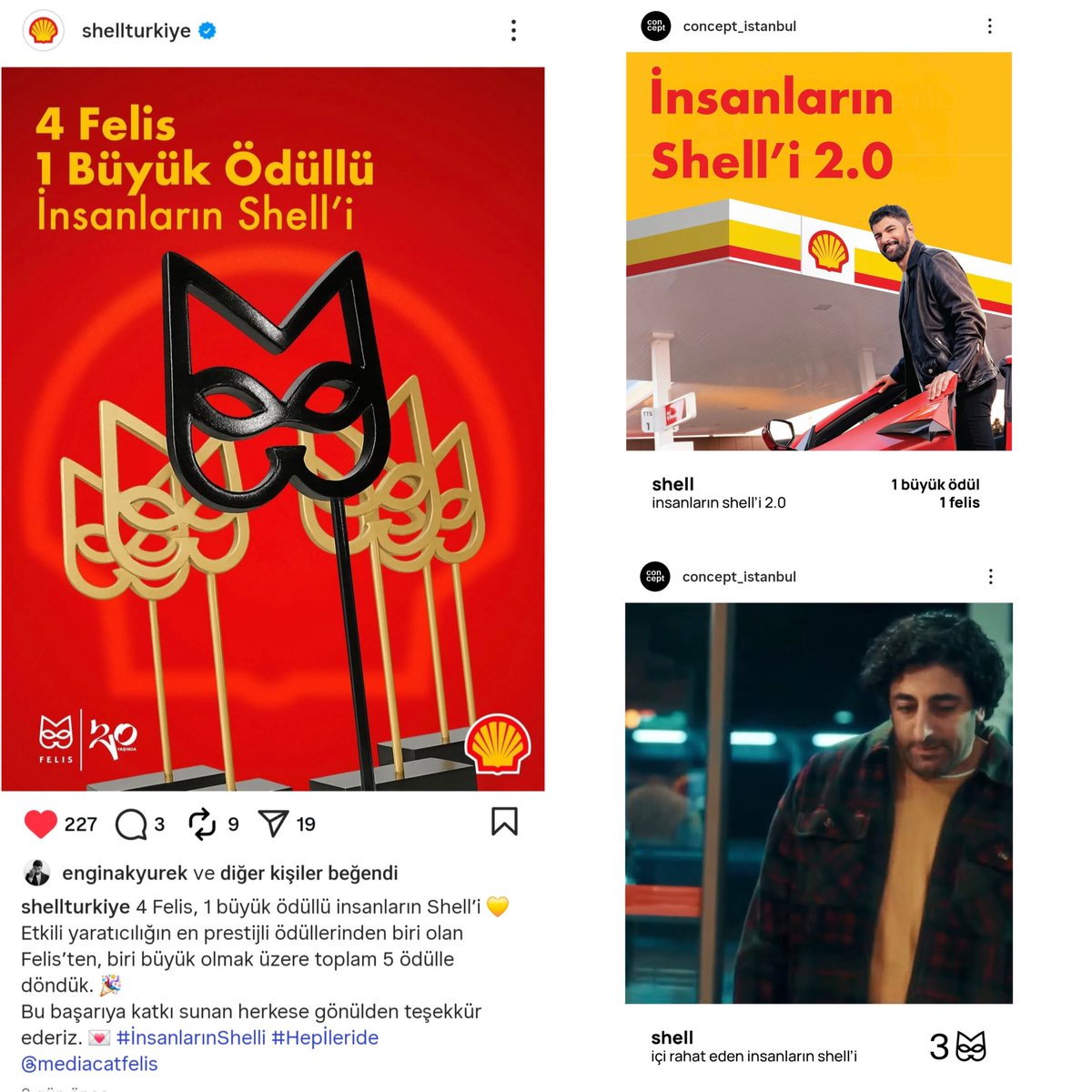 AkyurekEtkinlik's tweet image. #EnginAkyürek &apos;in marka yüzü olduğu ve reklam filmlerinde rol aldığı Shell Türkiye, etkili yaratıcılığın en prestijli ödüllerinden biri olan Felis&apos;ten, biri büyük olmak üzere toplam 5 ödüle layık görüldü👏✨️

#Shell #İnsanlarınShelli 
#ShellTürkiye #Hepİleride