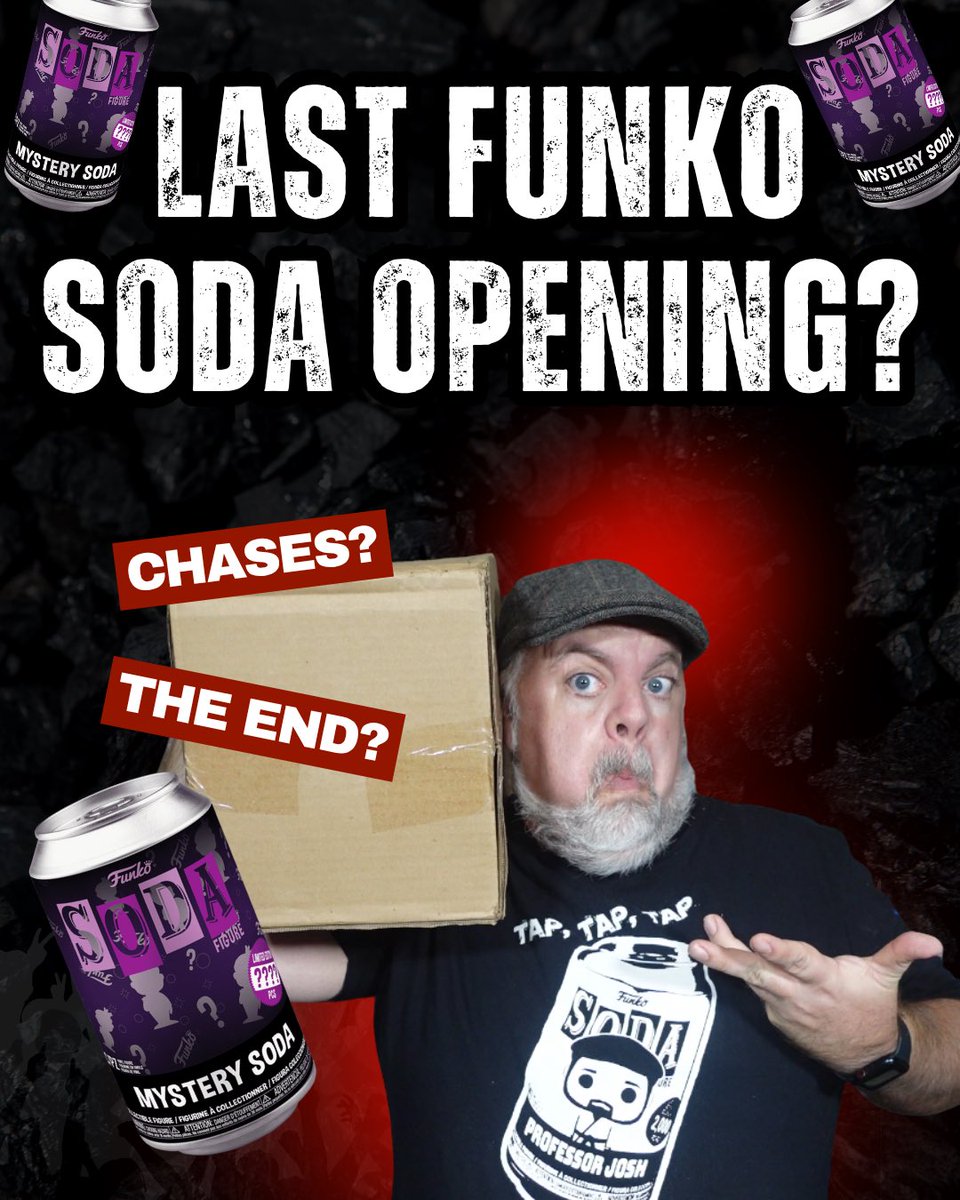 professorjosh's tweet photo. New Video! Is This the End of Funko Soda for Us? Funko Soda Opening with Chase Magic!
https://t.co/hsiysWqMEt

#funkosoda #funkochase #funkofunatic #funkofamily #funkoaddict #funko #funkocommunity #funkocollector https://t.co/qEXBMdk3xz