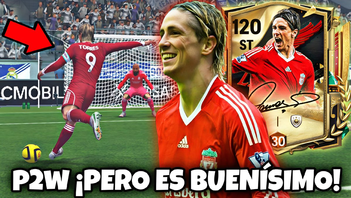 Nuevo video 🥵 
🤑¡LA CARTA MÁS CARA de FC MOBILE! Fernando Torres 115 al MÁXIMO!! *EL MEJOR* 🔥🇪🇸
👉youtu.be/sQSuSsQJAHc