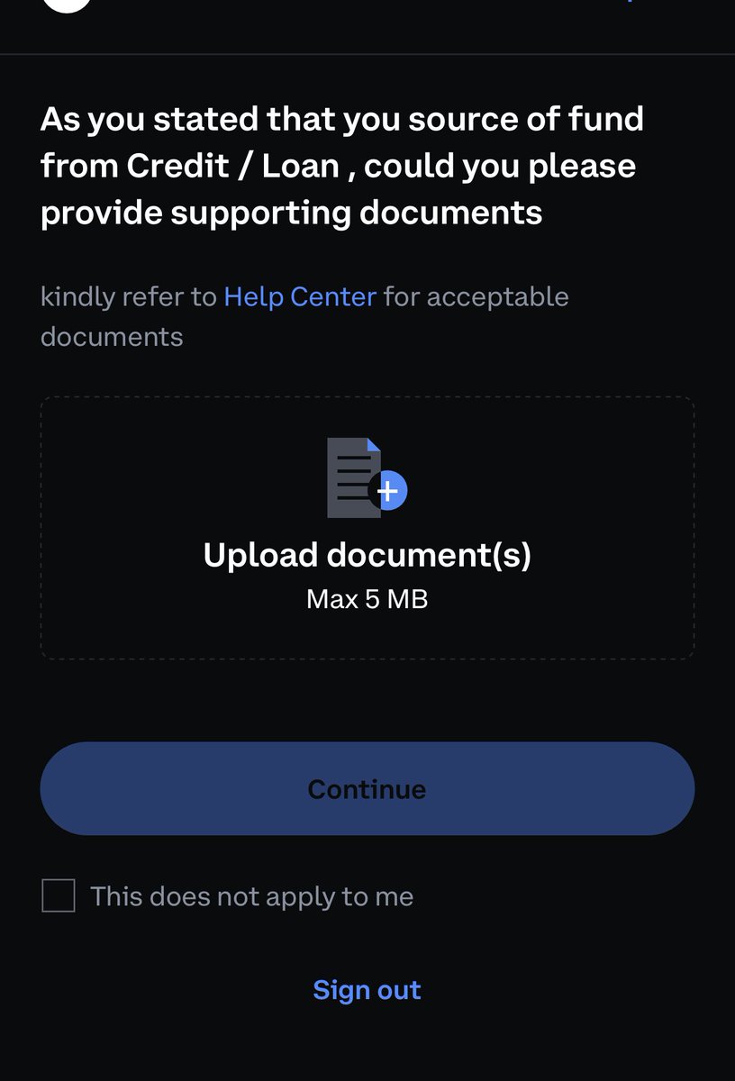 An IRL friend was prompted in the <a href="/coinbase/">Coinbase 🛡️</a> app to verify the source of received funds and this is what he showed me.

I was sure it was a fake app / link he clicked on but to verify I logged into his account via web and it’s legitimate.

<a href="/coinbase/">Coinbase 🛡️</a> <a href="/CoinbaseSupport/">Coinbase Support</a>