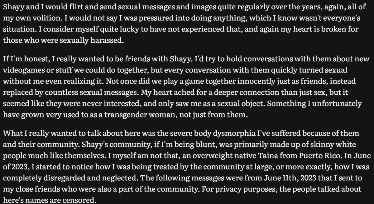 dawnieedreams's tweet image. my own experiences with shayy. please read at your own discretion.