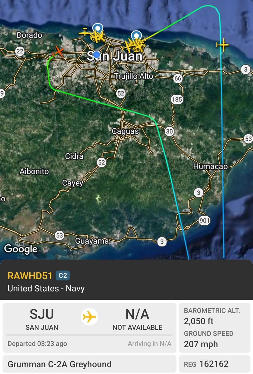 Grumman C-2A Greyhound @ SJU. Thanks <a href="/Flightwatcher1/">FlightWatcher</a>
