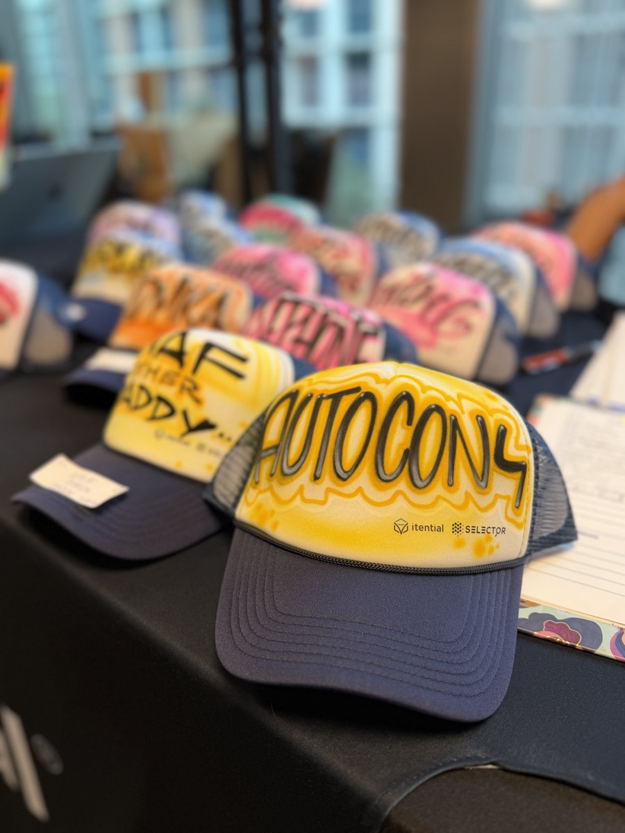 Itential's tweet image. AutoCon 4, don’t miss last call to wrap Day 2 in style! 🧢🎨
Our graffiti artists are only here until 4:00 today, so it’s your last chance to snag a custom hat and say hi to the team!

Swing by before the paint dries!
#AutoCon4 #KeepAutomationWeird #NetworkAutomation #AI