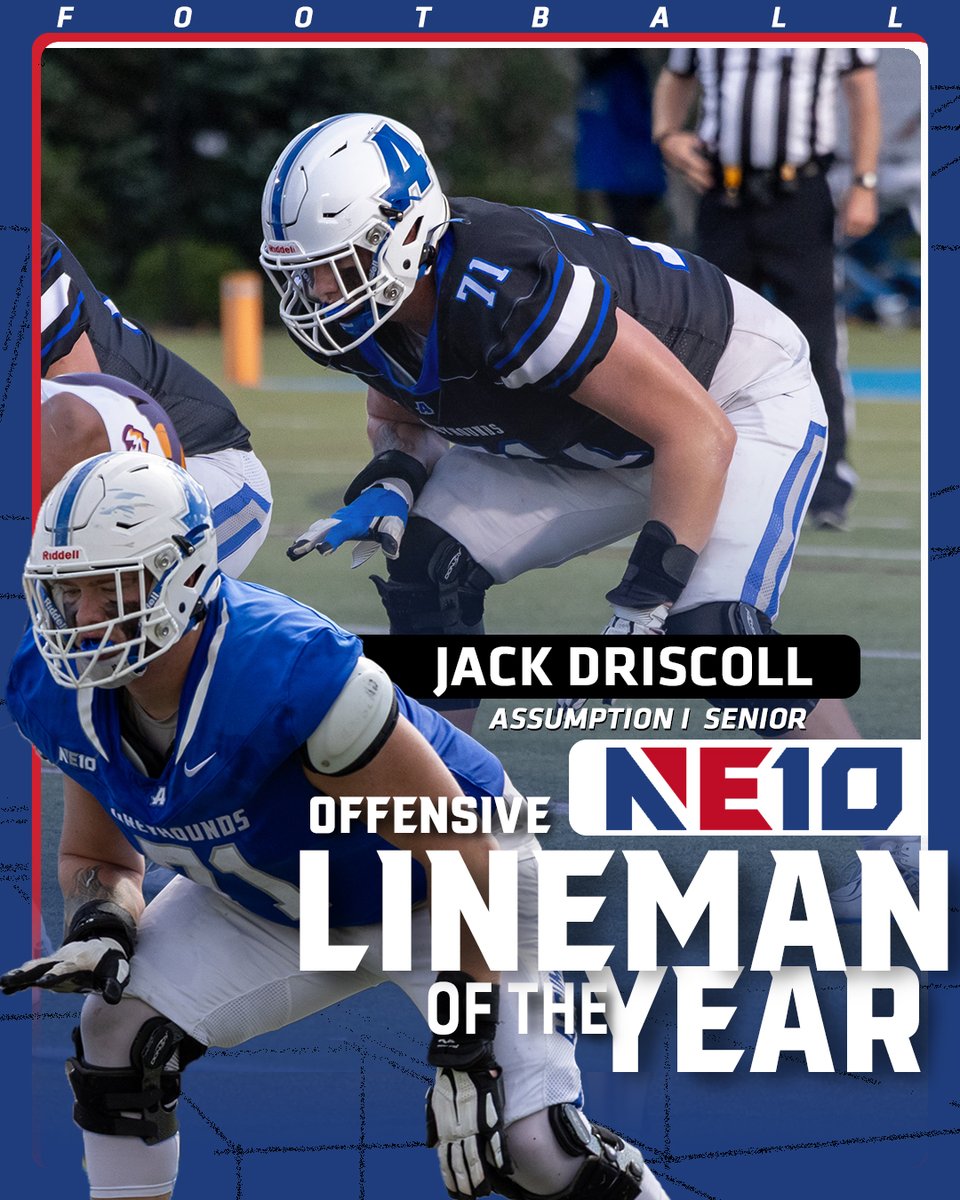 𝐅𝐎𝐎𝐓𝐁𝐀𝐋𝐋 𝐌𝐀𝐉𝐎𝐑 𝐇𝐎𝐍𝐎𝐑𝐒

MVP: Jay Kastantin
Offensive POY: Isaiah Decias
Defensive POY: Geno Facchetti
OL of the Year: Jack Driscoll
DL of the Year: Tindell Frick
ROY: Luke Warnock
Coach: Andy McKenzie

🔗: loom.ly/Mh8wYOI

#NE10EMBRACE I #NCAAD2 I #D2FB