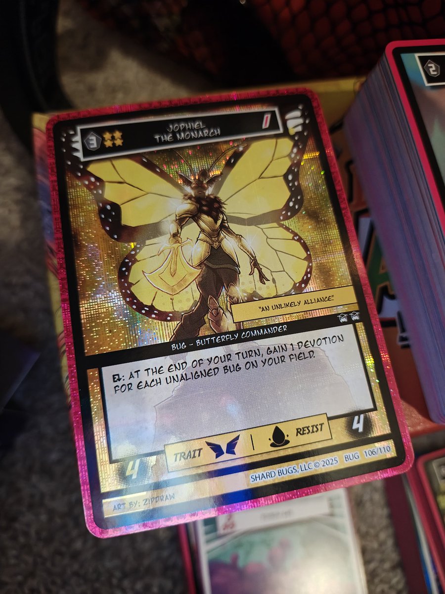 squeak3rs's tweet image. Never been into trading card games... Until I realized there&apos;s a BUG ONE! They look so good... and the style is just top tier!