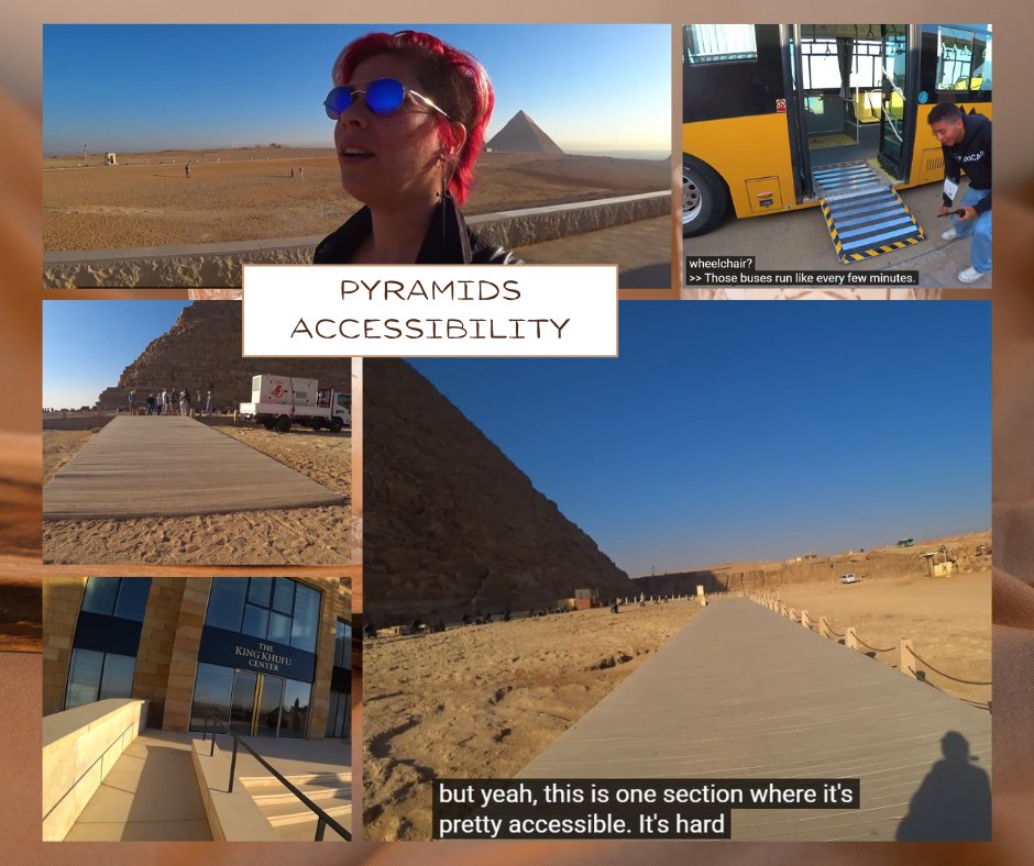 SPINALpedia's tweet image. Although the ancient ruins in Egypt are far from accessible, the Giza pyramids can be accessed from the outside thanks to a series of boardwalks and ramps 🐪♿
Watch a tour: spinalpedia.com/community/vide…
#giza #pyramids #ancientegypt #wheelchairtravel