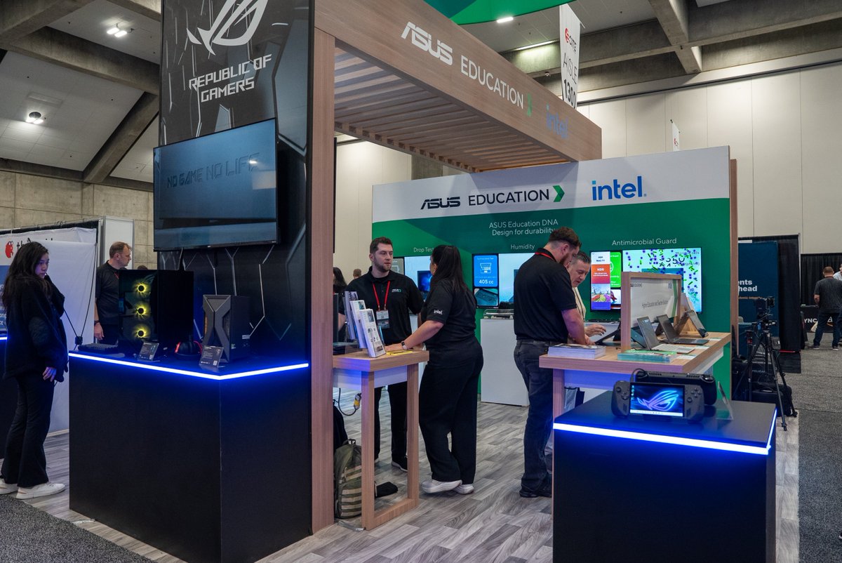 ASUSUSA's tweet image. What a day at #CITE2025!
Great chats with K–12 tech leaders on digital transformation, reliability 💻, cybersecurity 🔐 &amp;amp; AI in education.

Thanks to everyone who stopped by. 
Missed us? Explore on us.asus.click/eduatcite