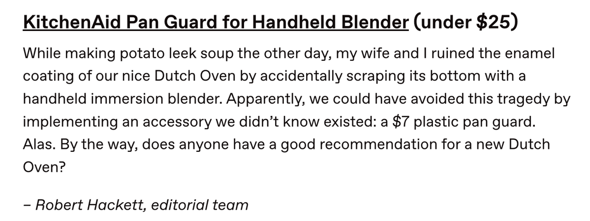2. Funda protectora para batidora de mano ($7)

 El otro día, mientras preparábamos sopa de puerros y patatas, mi mujer 