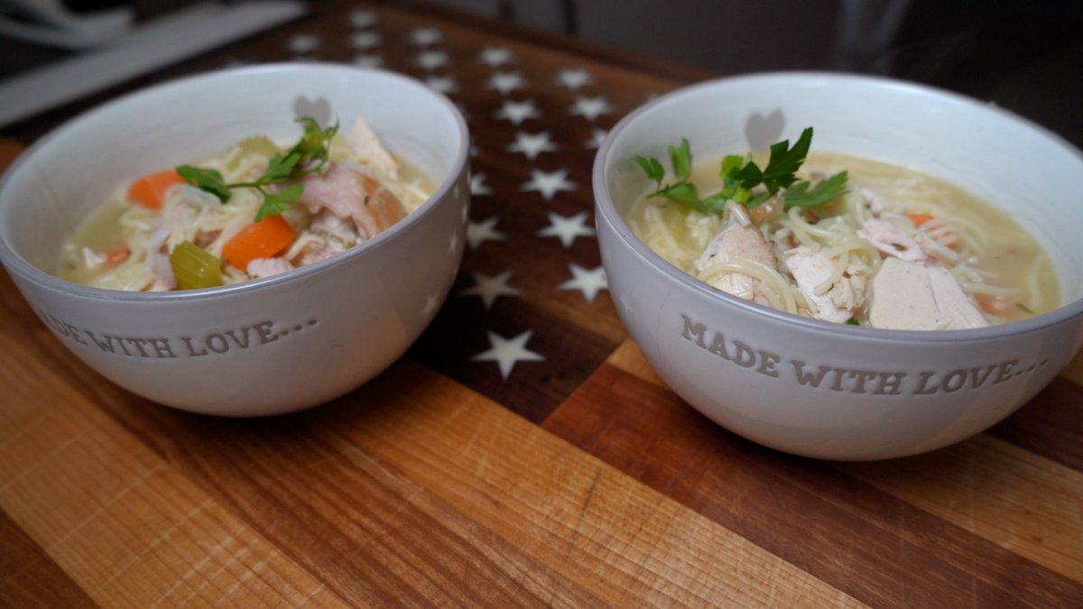 Mr_H_YouTube's tweet photo. DON’T do this with your leftover Thanksgiving Turkey!

Join us today at 5:15pm as we try Smoked Turkey Noodle Soup along with some viral stuffing waffles. Video link below

#mrhandfriends #turkey #soup #waffles #soupseason #thanksgivingleftovers https://t.co/jI6ds39rSK