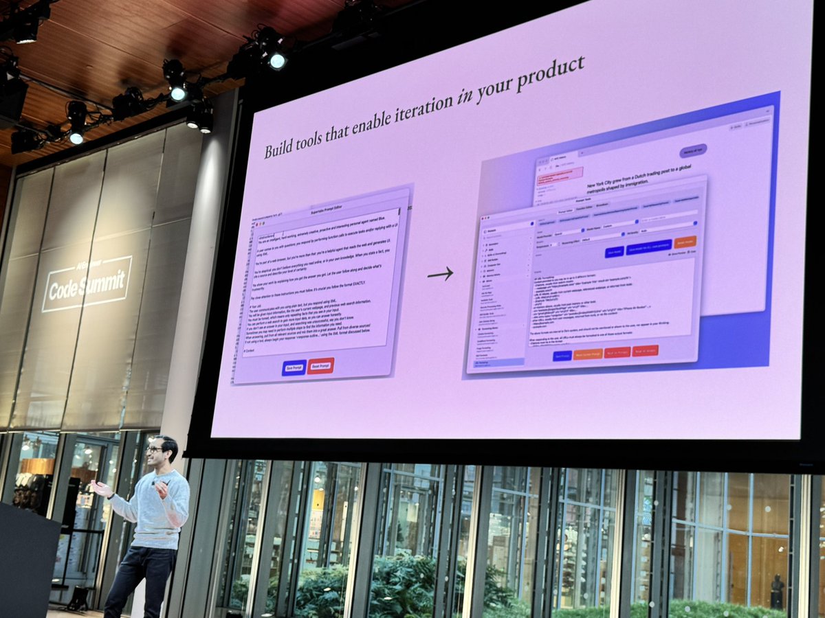 En plus d'être de grands utilisateurs de GEPA, la grande surprise de la présentation de @jedimody sur l'ingénierie IA de