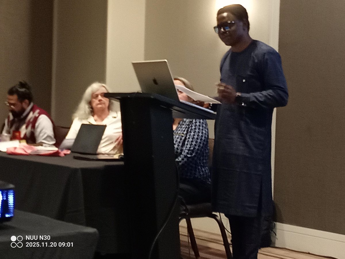 EmoryIAS's tweet image. We are happy to show pics of graduate student, Alapa Odugbo, presenting on day one of the African Studies Association conference here in Atlanta!

Stay tuned for more pics and more highlights of this three day conference!

#emorycollege #emoryuniveristy #africanstudiesassociation