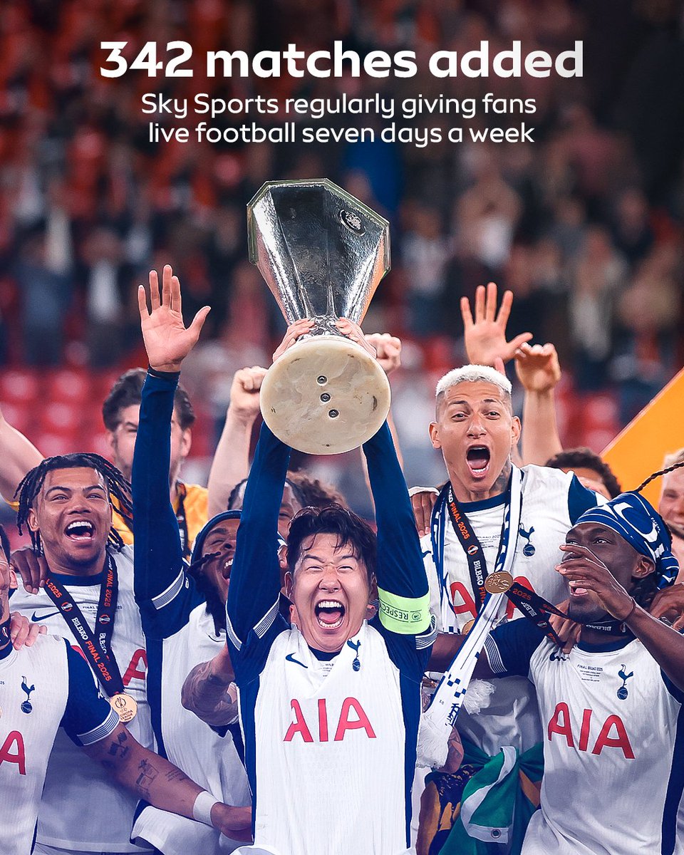 SkySports's tweet image. From 2027/28, EVERY match from the UEFA Europa League and UEFA Conference League will be live, only on Sky Sports! 🤩

More football. More drama. Every day of the week.